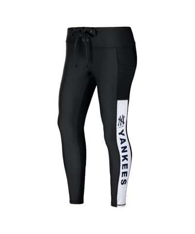 Women's Black New York Yankees Leggings Black $28.70 Pants