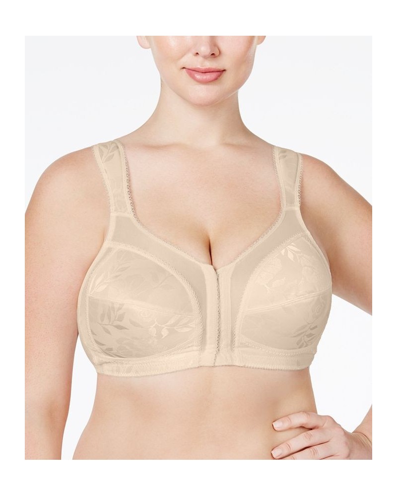 18 Hour Front Close Ultimate Shoulder Comfort Wireless Bra 4695 Online Only Tan/Beige $11.25 Bras