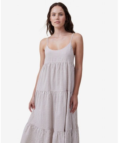 Women's Summer Tiered Maxi Dress Multi $38.49 Dresses