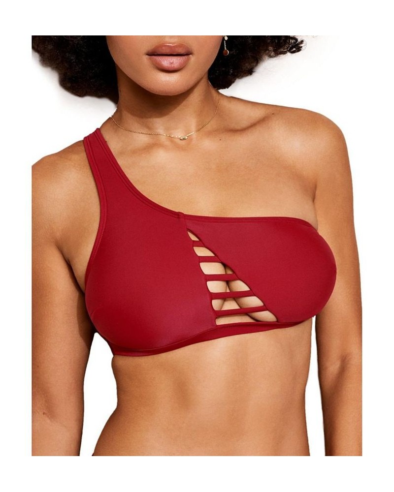 Elle Women's Swimwear Bra Top Dark red $23.08 Swimsuits