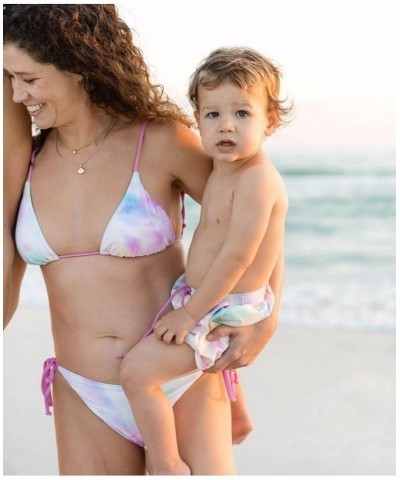 Women's Cotton Candy Tie Dye String Bikini Top Tie dye $26.50 Swimsuits