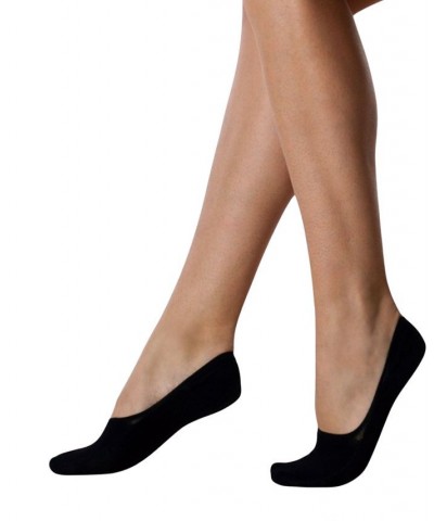 Italian Made Low-Cut No-Show Cotton Socks (2 Pack) Black $14.85 Socks