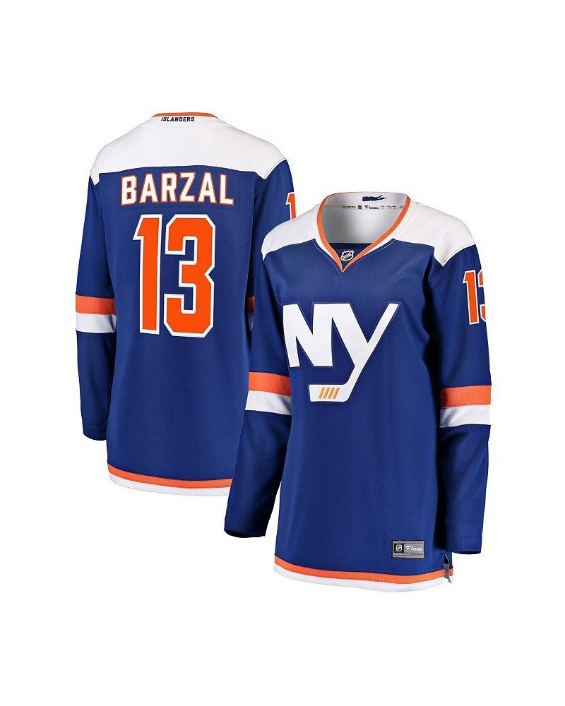 Women's Branded Mathew Barzal Blue New York Islanders Alternate Breakaway Jersey Blue $57.75 Jersey