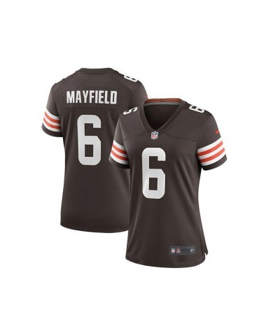 Cleveland Browns Baker Mayfield Women's Game Jersey Brown $63.00 Jersey