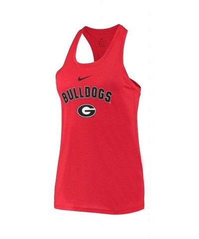 Women's Red Georgia Bulldogs Arch and Logo Classic Performance Tank Top Red $23.09 Tops