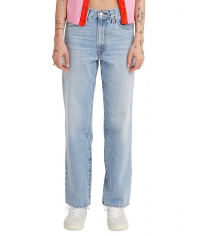 Women's Carpenter Trucker Jacket Moon Ribbed Turtleneck & 94 Baggy Jeans Light $25.30 Jeans