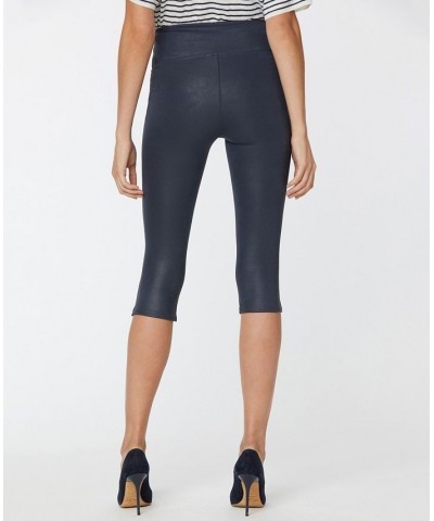 Women's Pull-On Skinny Legging Capri Pants Blue $54.45 Pants