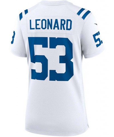 Women's Darius Leonard White Indianapolis Colts Game Player Jersey White $58.80 Jersey