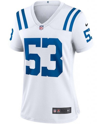 Women's Darius Leonard White Indianapolis Colts Game Player Jersey White $58.80 Jersey