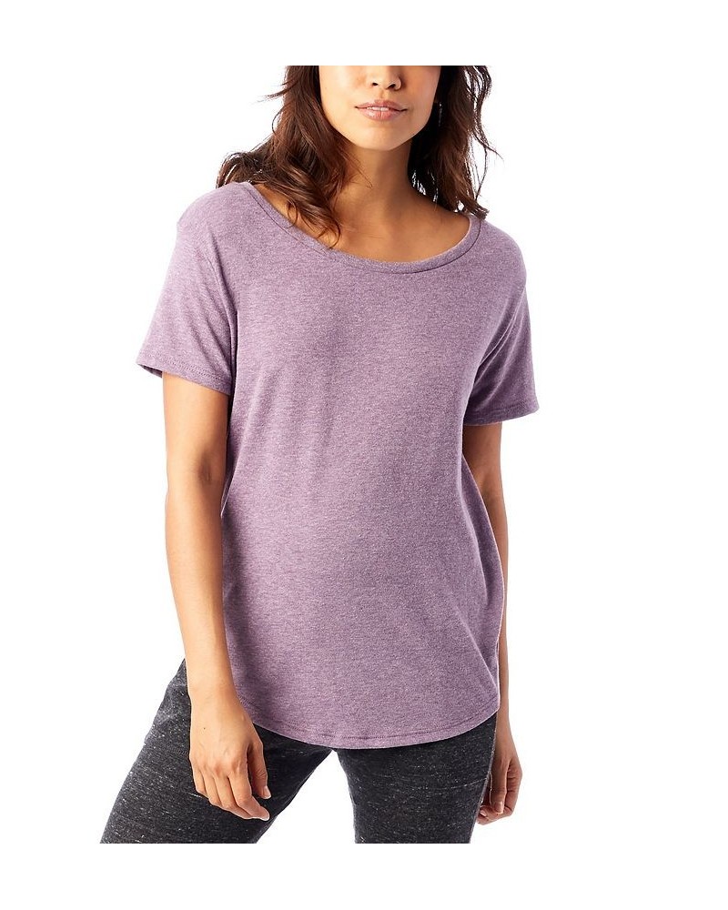 Women's The Backstage T-shirt Purple $24.00 Tops