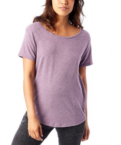 Women's The Backstage T-shirt Purple $24.00 Tops