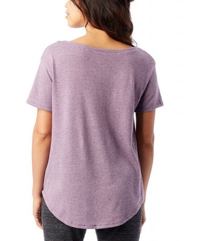 Women's The Backstage T-shirt Purple $24.00 Tops