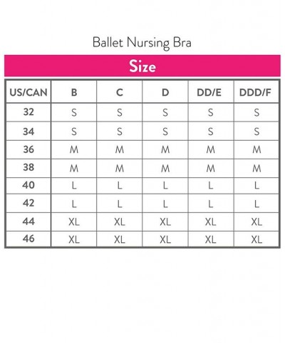 Ballet Nursing Bra Black $15.81 Bras