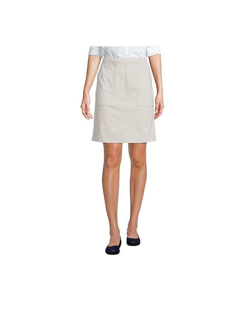 Women's Tall Mid Rise Elastic Waist Pull On Knockabout Chino Skort Light stone $29.18 Skirts