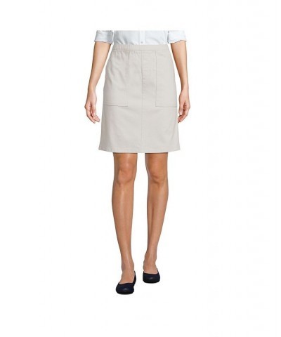 Women's Tall Mid Rise Elastic Waist Pull On Knockabout Chino Skort Light stone $29.18 Skirts