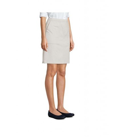 Women's Tall Mid Rise Elastic Waist Pull On Knockabout Chino Skort Light stone $29.18 Skirts