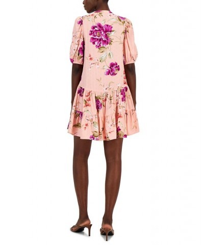 Petite Tiered Floral Dress Pink Peonies Floral $19.70 Dresses