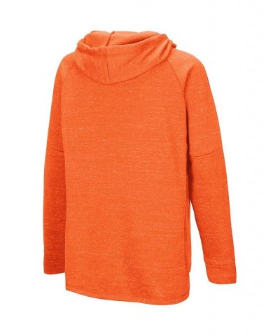 Women's Orange Miami Hurricanes Nollie Raglan Slub Pullover Hoodie Orange $31.85 Sweatshirts