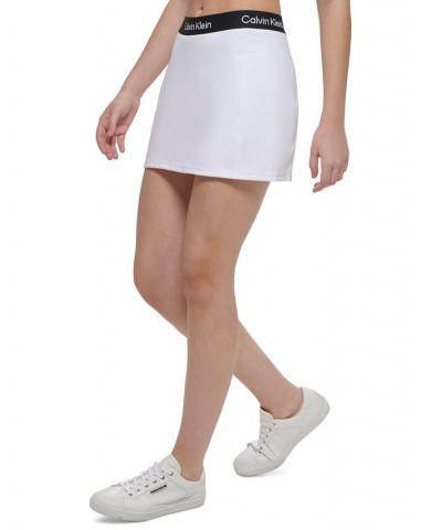 Women's A-Line Logo Skort White $34.06 Shorts