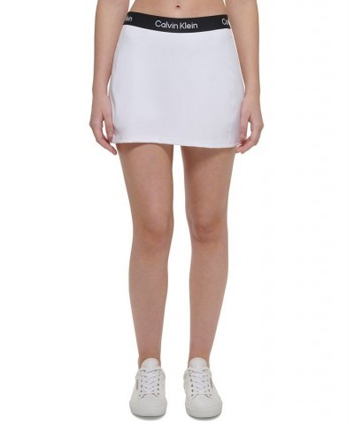 Women's A-Line Logo Skort White $34.06 Shorts