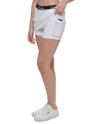 Women's A-Line Logo Skort White $34.06 Shorts