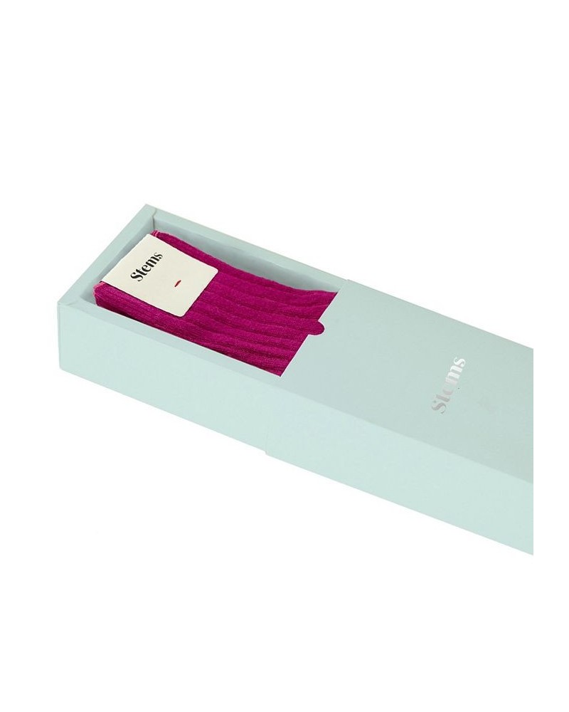 Women's Lux Cashmere Sock Gift Box of One Purple $28.08 Socks