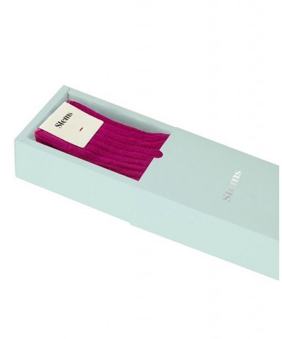 Women's Lux Cashmere Sock Gift Box of One Purple $28.08 Socks