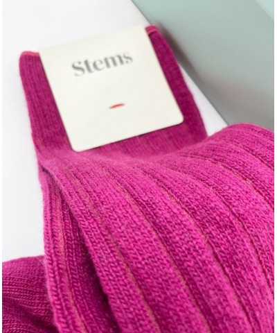 Women's Lux Cashmere Sock Gift Box of One Purple $28.08 Socks