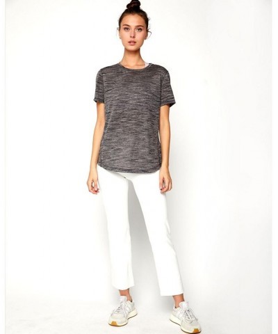 Lea Short Sleeve Top for Women Gray $22.36 Tops