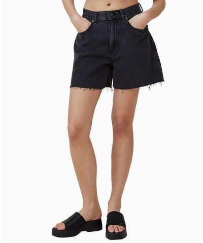 Women's A-Line Denim Shorts Bells Blue $27.99 Shorts