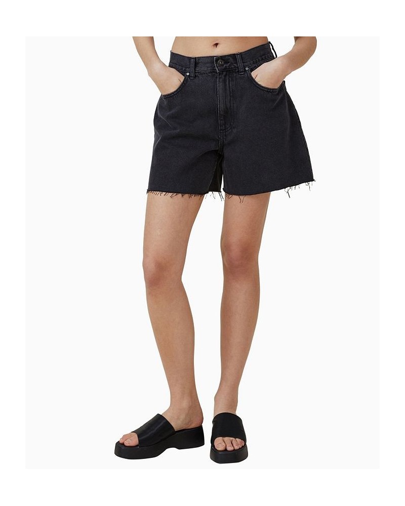 Women's A-Line Denim Shorts Bells Blue $27.99 Shorts