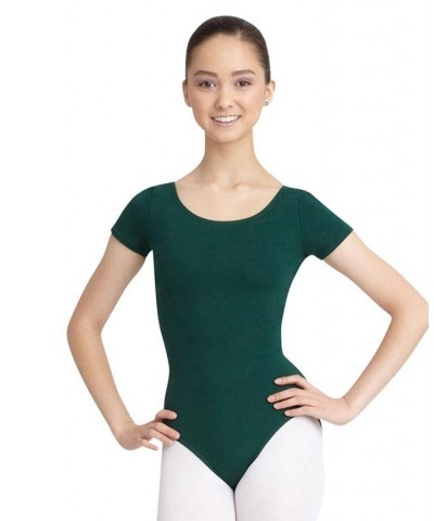 Short Sleeve Leotard Hunter $20.36 Tops