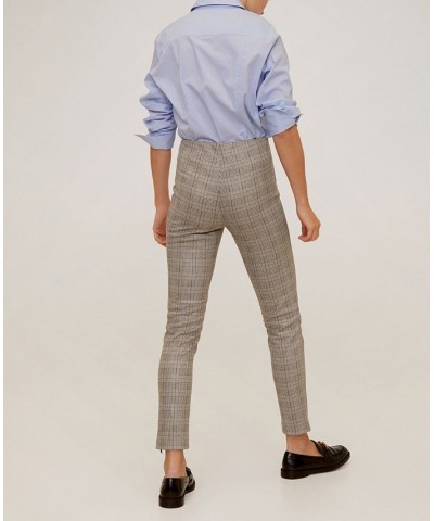 Zip-Pocket Slim-Fit Trousers Light Pastel $22.39 Pants