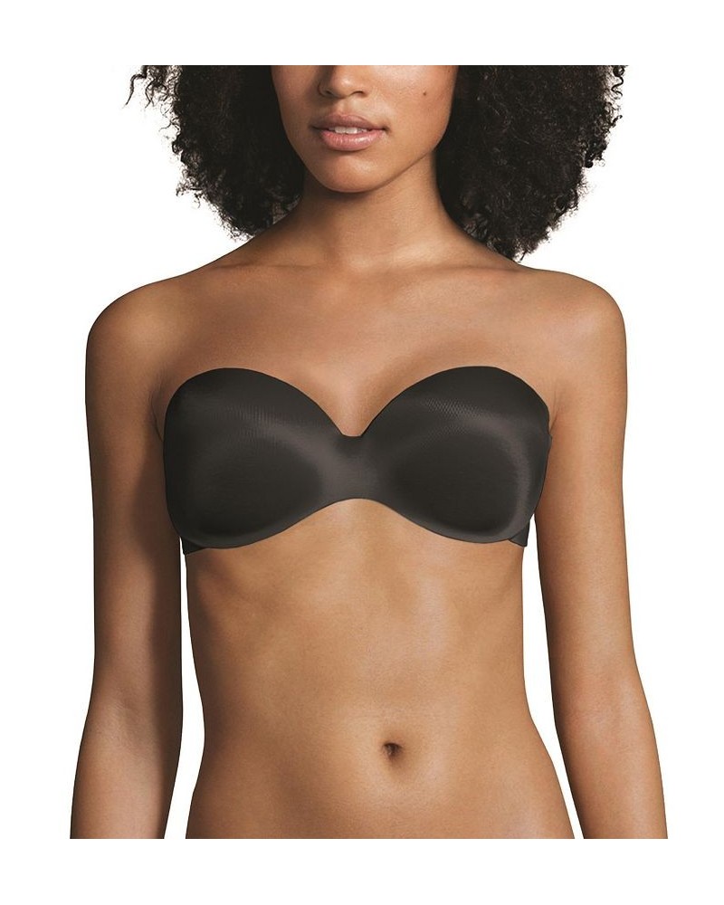 Strapless Extra Coverage Shaping Underwire Bra 9472 Black $30.16 Bras