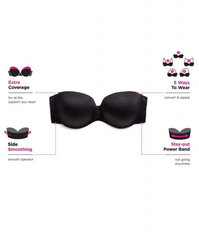 Strapless Extra Coverage Shaping Underwire Bra 9472 Black $30.16 Bras