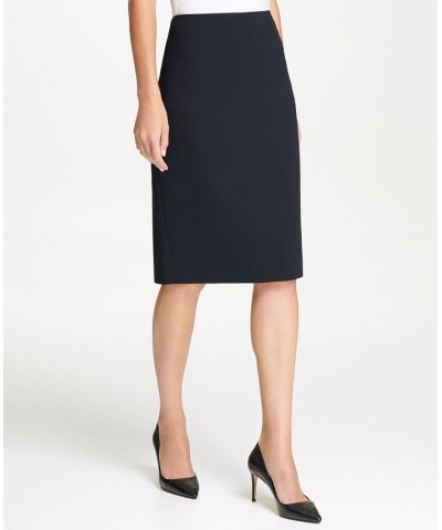 Midi Pencil Skirt Blue $44.55 Skirts