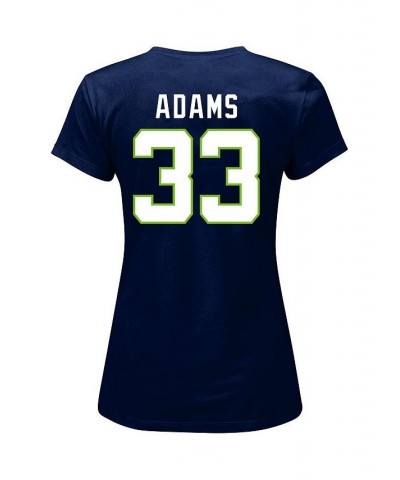 Women's Branded Jamal Adams College Navy Seattle Seahawks Plus Size Player Name and Number V-Neck T-shirt Navy $19.32 Tops