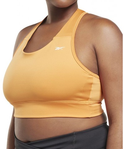 Plus Size Running Essentials High Impact Sports Bra Orange $13.33 Bras