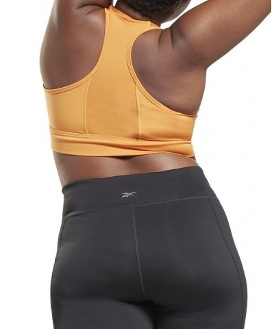 Plus Size Running Essentials High Impact Sports Bra Orange $13.33 Bras