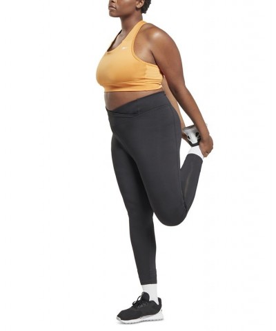 Plus Size Running Essentials High Impact Sports Bra Orange $13.33 Bras