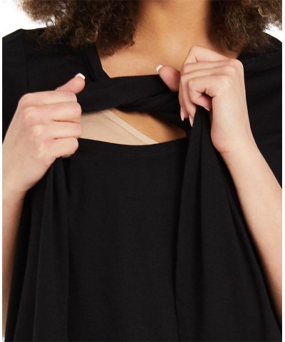 Tiered Nursing Top Black $22.95 Tops