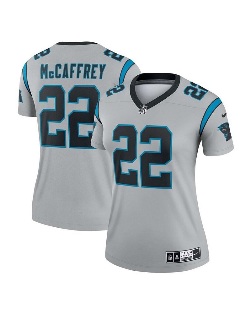 Women's Christian McCaffrey Silver Carolina Panthers Inverted Legend Jersey Silver $47.30 Jersey