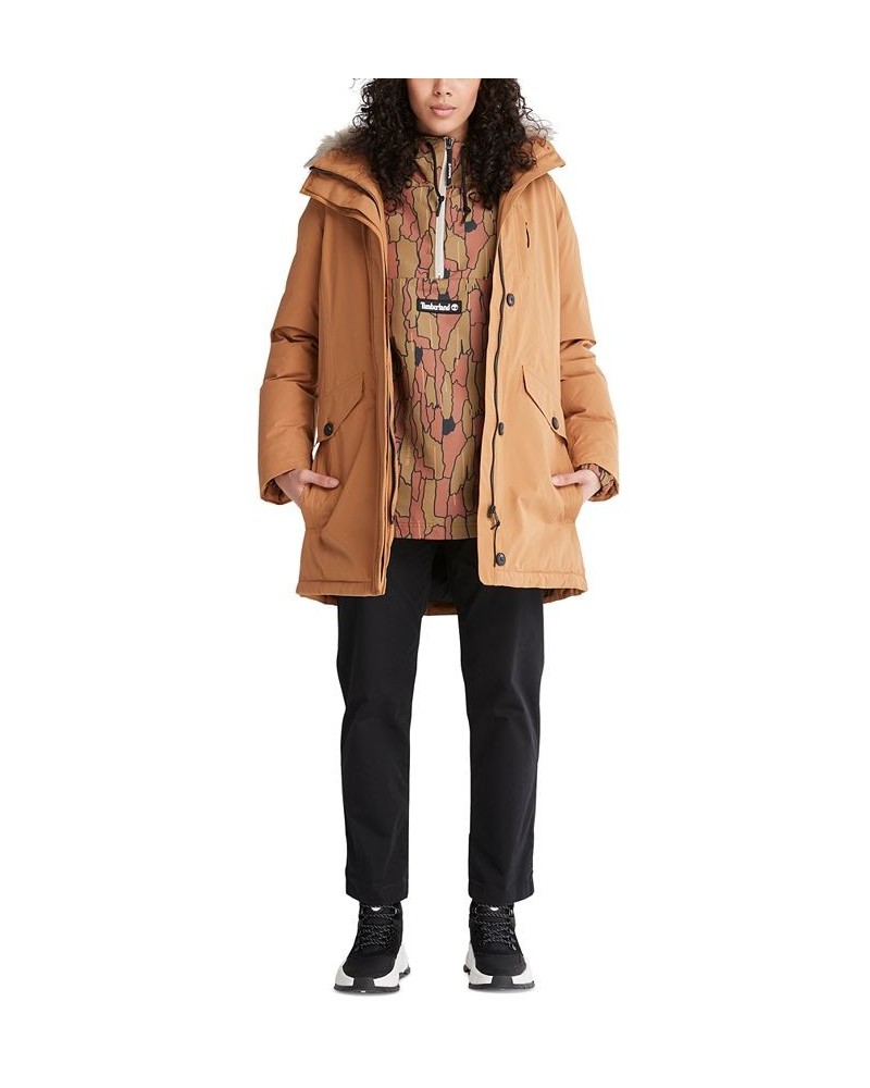 Waterproof Hooded Parka Brown $105.78 Coats