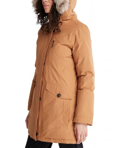 Waterproof Hooded Parka Brown $105.78 Coats