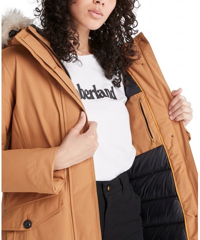 Waterproof Hooded Parka Brown $105.78 Coats