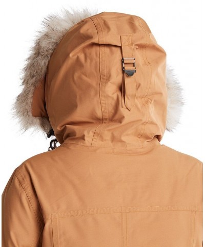 Waterproof Hooded Parka Brown $105.78 Coats