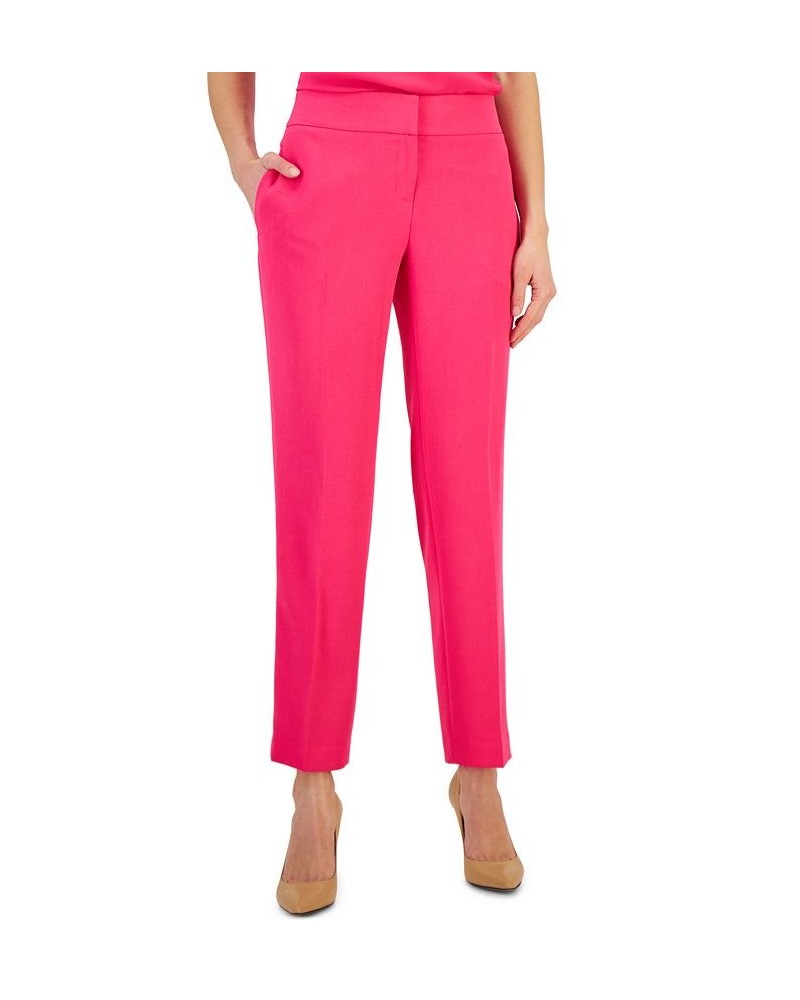 Petite Slim Straight-Leg Trousers Lavender Mist $25.47 Pants