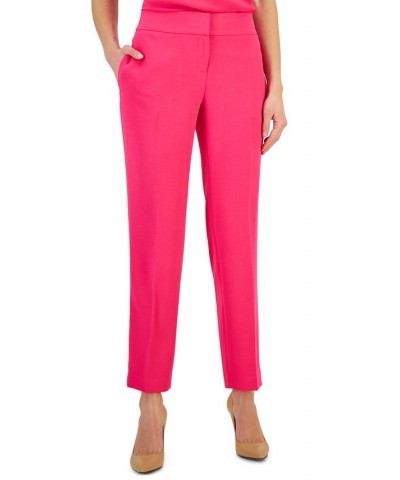 Petite Slim Straight-Leg Trousers Lavender Mist $25.47 Pants