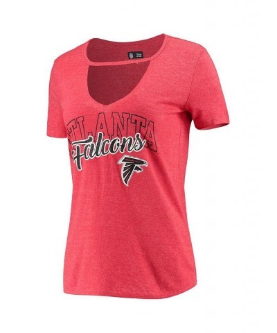 Women's 5th & Ocean by Heathered Red Atlanta Falcons Choker Glitter Tri-Blend T-shirt Heathered Red $22.43 Tops