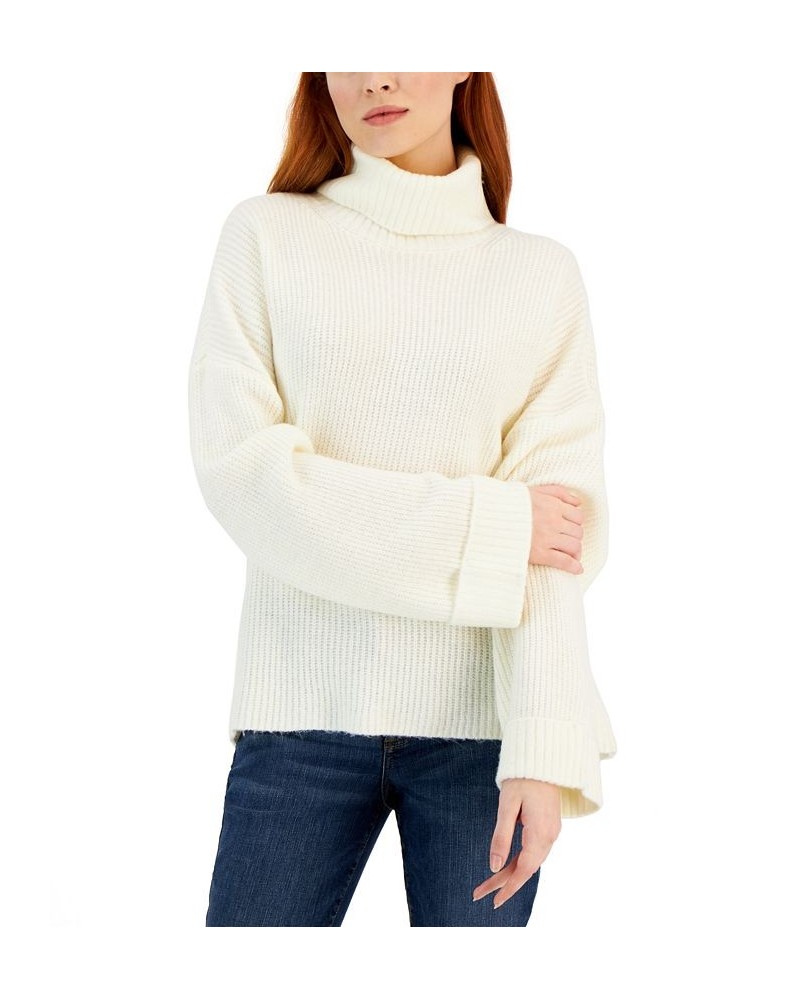 Women's Easy Pull-On Cowlneck Sweater Ivory/Cream $24.30 Sweaters